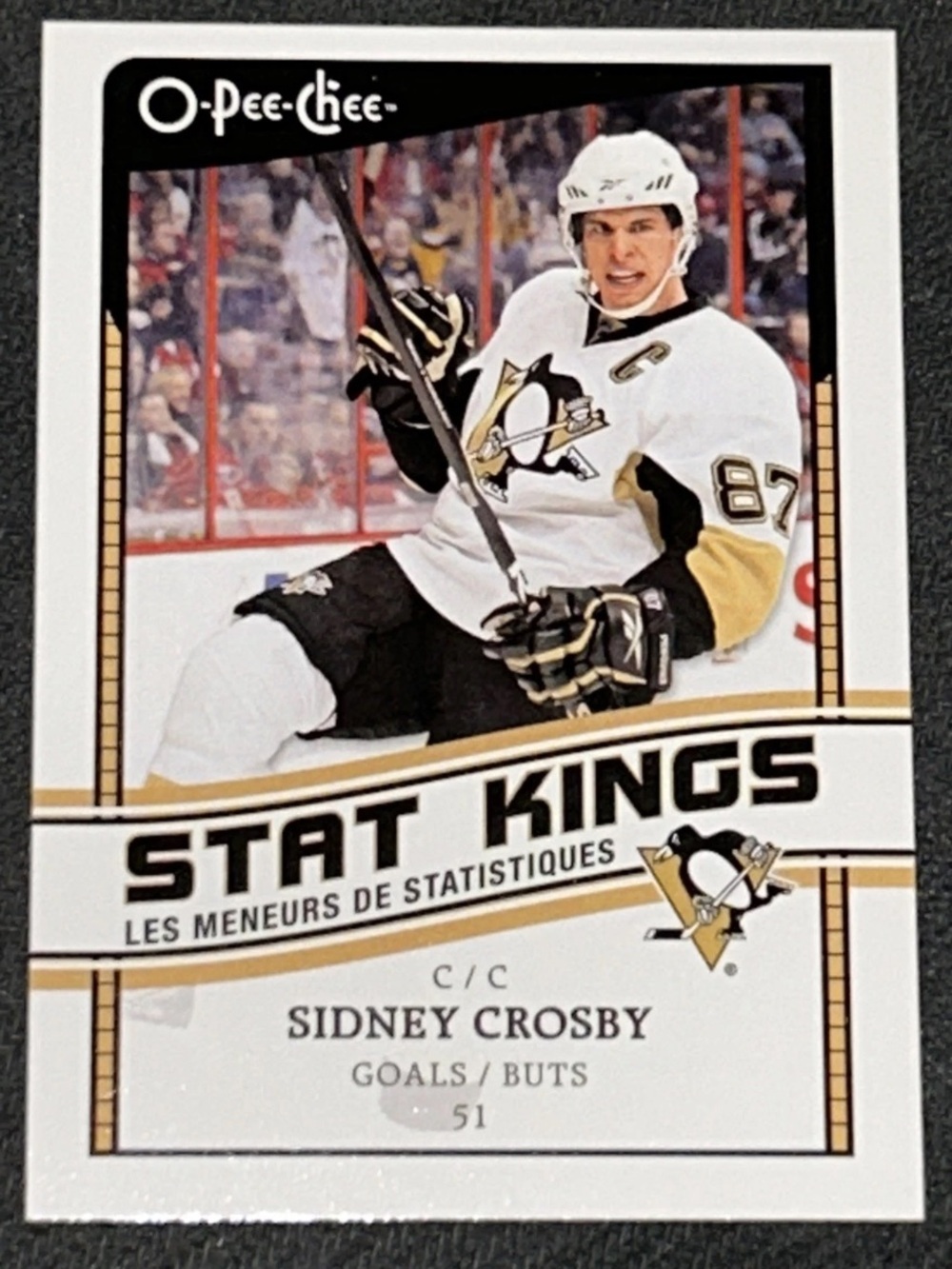 Sidney Crosby 2010/11 O-Pee-Chee Pittsburgh Penguins Hockey Card